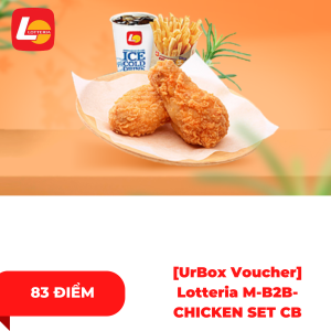 [UrBox Voucher] Lotteria M-B2B-CHICKEN SET CB 